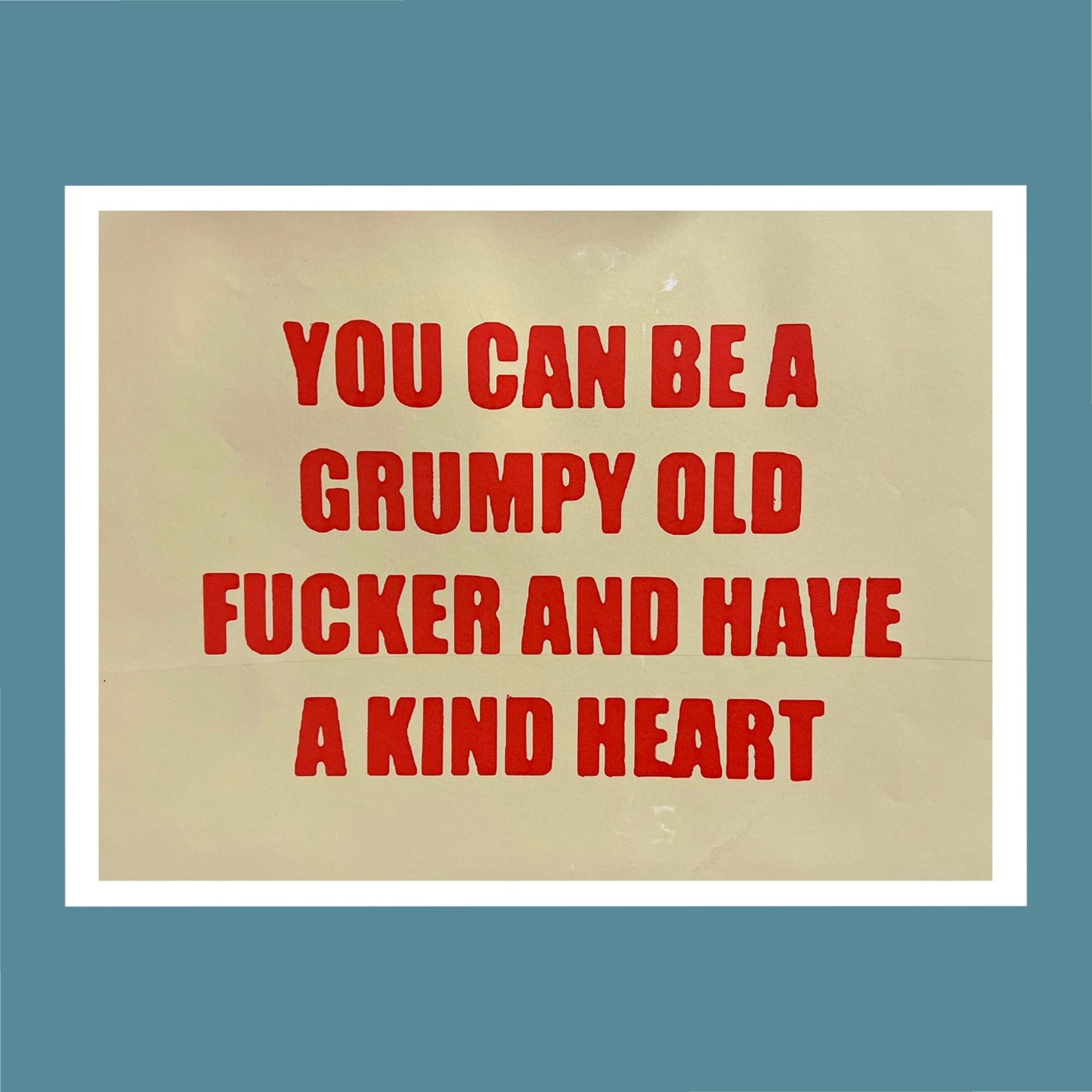 Kind Heart Poster Cream