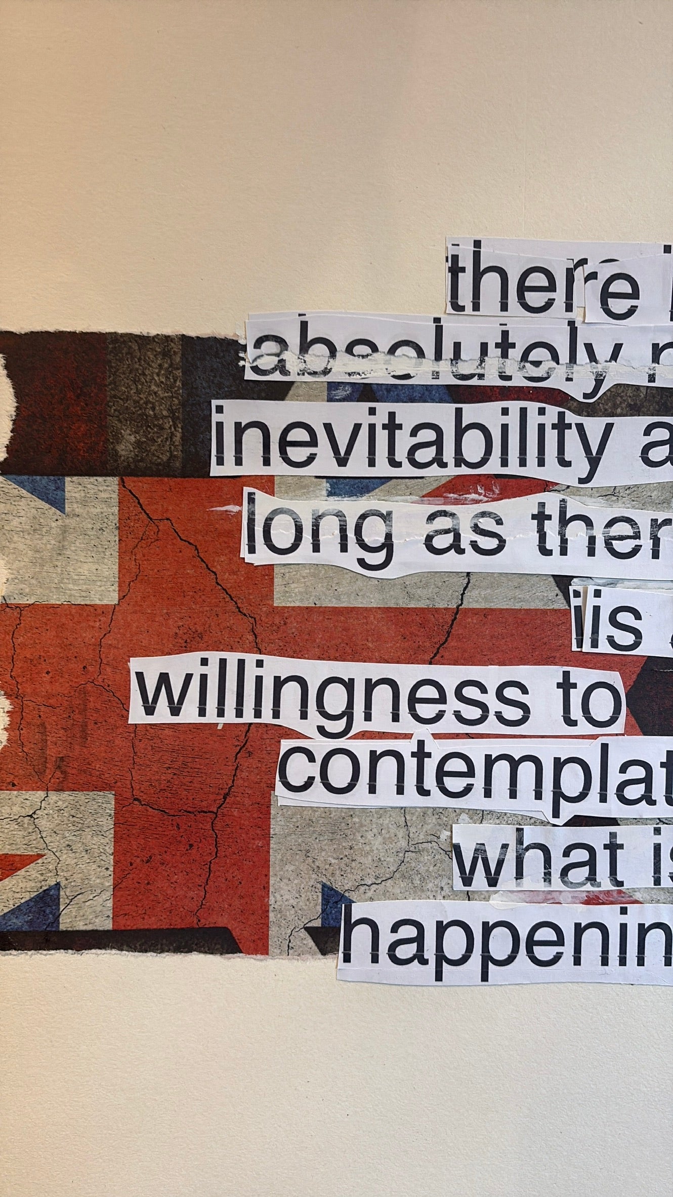 Hand-made collage poster
