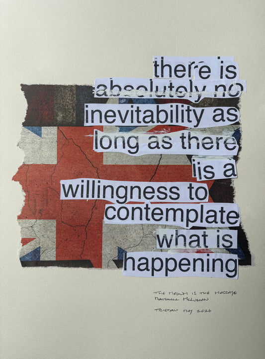 Hand-made collage poster