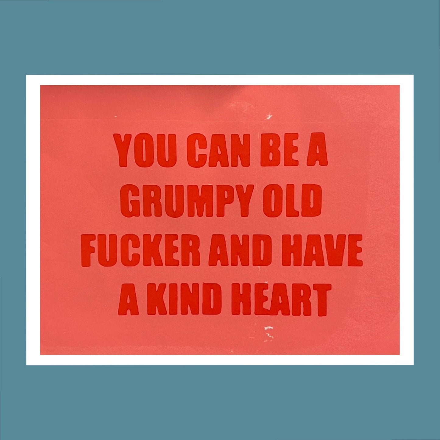 Kind Heart Poster Red