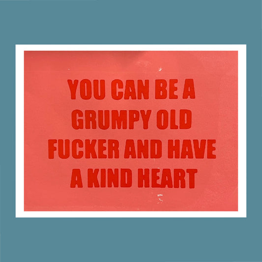 Kind Heart Poster Red