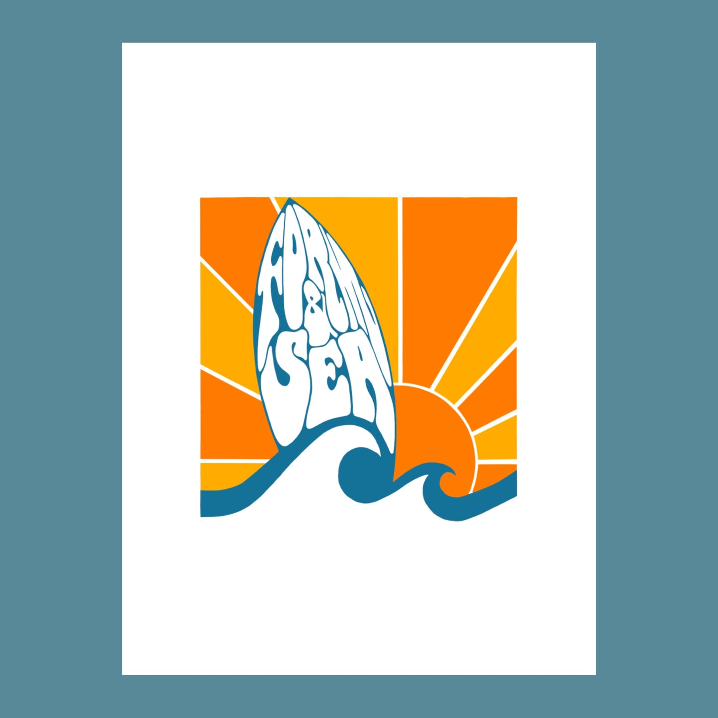 Sun & Surf Poster